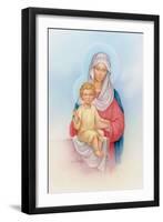 The Virgin Mary Holding Baby Jesus-Christo Monti-Framed Giclee Print