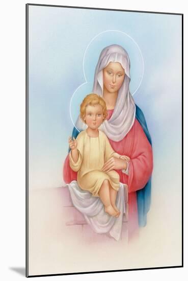 The Virgin Mary Holding Baby Jesus-Christo Monti-Mounted Giclee Print
