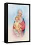 The Virgin Mary Holding Baby Jesus-Christo Monti-Framed Stretched Canvas