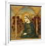 The Virgin Mary in the Rosegarden; Jungfru Maria I Rosengard-Albert Edelfelt-Framed Giclee Print