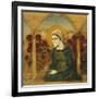 The Virgin Mary in the Rosegarden; Jungfru Maria I Rosengard-Albert Edelfelt-Framed Giclee Print