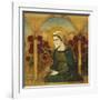 The Virgin Mary in the Rosegarden; Jungfru Maria I Rosengard-Albert Edelfelt-Framed Giclee Print