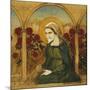 The Virgin Mary in the Rosegarden; Jungfru Maria I Rosengard-Albert Edelfelt-Mounted Giclee Print