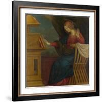 The Virgin Mary (Panel from an Altarpiece: the Annunciatio), before 1511-Gaudenzio Ferrari-Framed Giclee Print