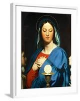 The Virgin Mary Prays to the Host, 1866-Jean-Auguste-Dominique Ingres-Framed Giclee Print