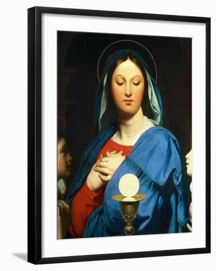 The Virgin Mary Prays to the Host, 1866-Jean-Auguste-Dominique Ingres-Framed Giclee Print