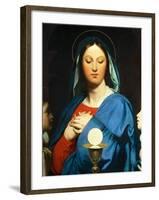 The Virgin Mary Prays to the Host, 1866-Jean-Auguste-Dominique Ingres-Framed Giclee Print