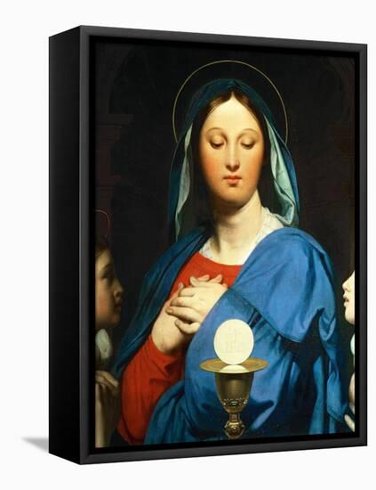 The Virgin Mary Prays to the Host, 1866-Jean-Auguste-Dominique Ingres-Framed Stretched Canvas