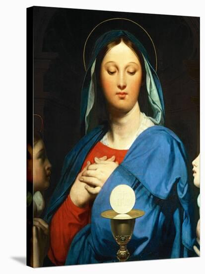 The Virgin Mary Prays to the Host, 1866-Jean-Auguste-Dominique Ingres-Stretched Canvas