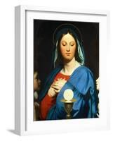 The Virgin Mary Prays to the Host, 1866-Jean-Auguste-Dominique Ingres-Framed Giclee Print