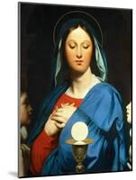 The Virgin Mary Prays to the Host, 1866-Jean-Auguste-Dominique Ingres-Mounted Giclee Print