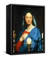 The Virgin Mary Prays to the Host, 1866-Jean-Auguste-Dominique Ingres-Framed Stretched Canvas