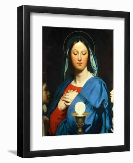 The Virgin Mary Prays to the Host, 1866-Jean-Auguste-Dominique Ingres-Framed Giclee Print