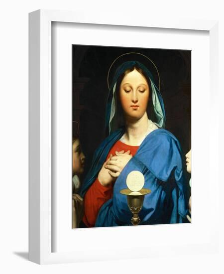 The Virgin Mary Prays to the Host, 1866-Jean-Auguste-Dominique Ingres-Framed Giclee Print