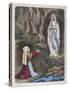 The Virgin Mary Reveals to Bernadette Soubirous That She is the Immaculate Conception-null-Stretched Canvas