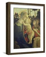 The Virgin Mary with Infant Christ and John-Sandro Botticelli-Framed Giclee Print