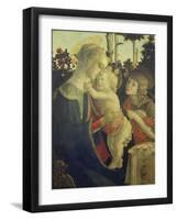 The Virgin Mary with Infant Christ and John-Sandro Botticelli-Framed Giclee Print