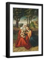 The Virgin Mary with Saint Anne Holding the Infant Jesus-Lucas Cranach the Elder-Framed Giclee Print