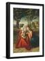 The Virgin Mary with Saint Anne Holding the Infant Jesus-Lucas Cranach the Elder-Framed Giclee Print