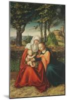 The Virgin Mary with Saint Anne Holding the Infant Jesus-Lucas Cranach the Elder-Mounted Giclee Print