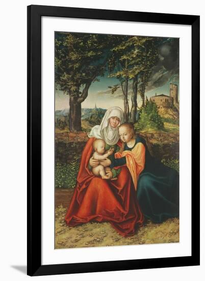 The Virgin Mary with Saint Anne Holding the Infant Jesus-Lucas Cranach the Elder-Framed Giclee Print