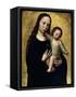 The Virgin Mary with the Child Jesus in a Shirt-Ambrosius Benson-Framed Stretched Canvas