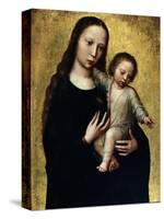 The Virgin Mary with the Child Jesus in a Shirt-Ambrosius Benson-Stretched Canvas