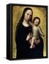 The Virgin Mary with the Child Jesus in a Shirt-Ambrosius Benson-Framed Stretched Canvas