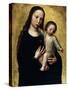 The Virgin Mary with the Child Jesus in a Shirt-Ambrosius Benson-Stretched Canvas