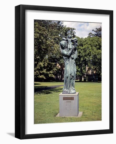 The Virgin of Alsace, Early Version of Monumental Sculpture in Vosges, 1919-21-Emile-antoine Bourdelle-Framed Photographic Print