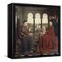 The Virgin of Chancellor Rolin-Jan van Eyck-Framed Stretched Canvas