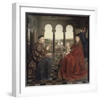 The Virgin of Chancellor Rolin-Jan van Eyck-Framed Giclee Print