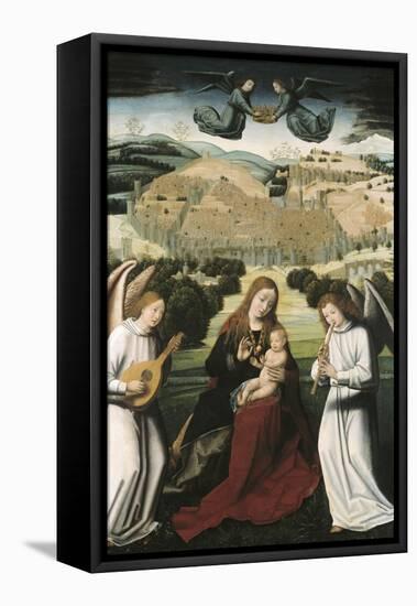 The Virgin of Granada-Petrus Christus-Framed Stretched Canvas