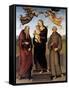 The Virgin of Loretto with Saint Jerome and Saint Francis, 1507-15-Pietro Perugino-Framed Stretched Canvas