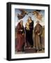 The Virgin of Loretto with Saint Jerome and Saint Francis, 1507-15-Pietro Perugino-Framed Giclee Print