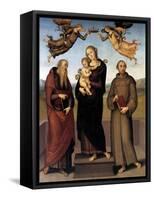 The Virgin of Loretto with Saint Jerome and Saint Francis, 1507-15-Pietro Perugino-Framed Stretched Canvas
