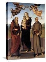The Virgin of Loretto with Saint Jerome and Saint Francis, 1507-15-Pietro Perugino-Stretched Canvas