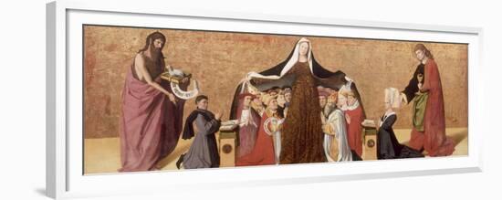 The Virgin of Mercy of the Cadard Family, 1453-Enguerrand Quarton-Framed Premium Giclee Print