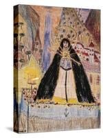 The Virgin of Seven Daggers, Drawing-Federico Garcia Lorca-Stretched Canvas