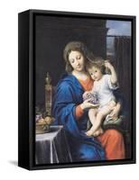 The Virgin of the Grapes, 1640-50-Pierre Mignard-Framed Stretched Canvas