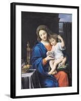 The Virgin of the Grapes, 1640-50-Pierre Mignard-Framed Giclee Print