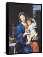 The Virgin of the Grapes, 1640-50-Pierre Mignard-Framed Stretched Canvas