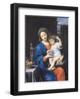The Virgin of the Grapes, 1640-50-Pierre Mignard-Framed Giclee Print