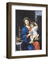 The Virgin of the Grapes, 1640-50-Pierre Mignard-Framed Premium Giclee Print