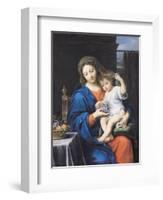 The Virgin of the Grapes, 1640-50-Pierre Mignard-Framed Premium Giclee Print