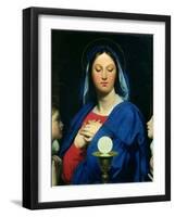 The Virgin of the Host, 1866-Jean-Auguste-Dominique Ingres-Framed Giclee Print