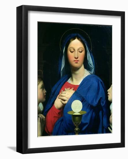 The Virgin of the Host, 1866-Jean-Auguste-Dominique Ingres-Framed Giclee Print