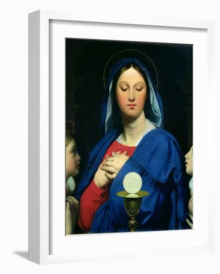 The Virgin of the Host, 1866-Jean-Auguste-Dominique Ingres-Framed Giclee Print