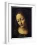 The Virgin of the Rocks Detail of Virgin-Leonardo da Vinci-Framed Giclee Print