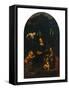 The Virgin of the Rocks (The Virgin and Child, Young St John and an Angel)-null-Framed Stretched Canvas